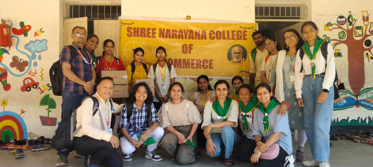 Charity at Municipal School Memnagar